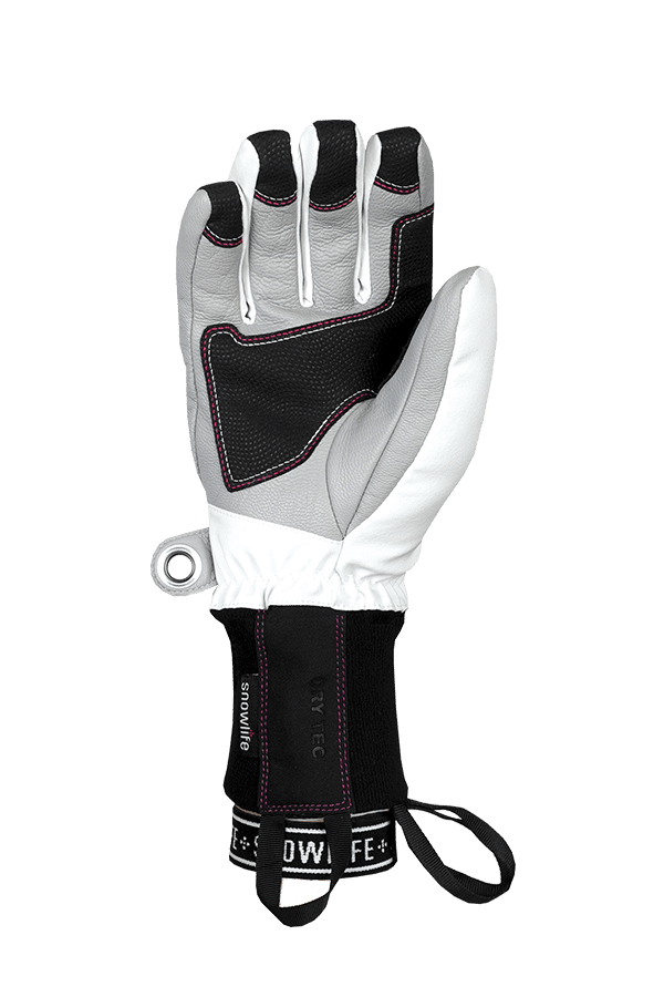 Winter- und Ski-Handschuh mit Dry-Tec Membrane, Glove, weiss, fuchsia