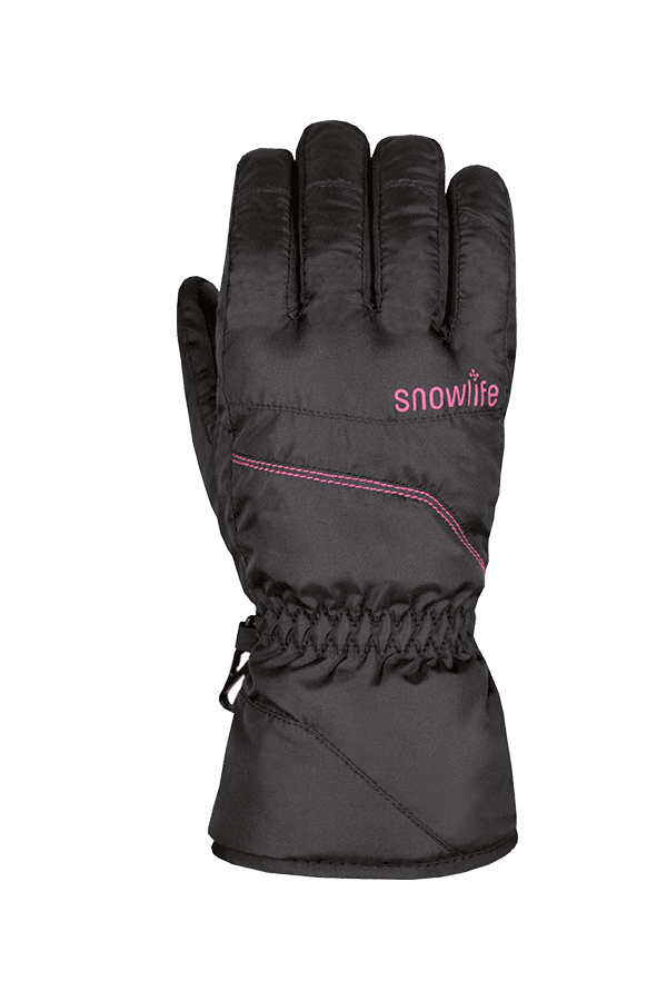 Winter- und Ski-Handschuh, Glove, robust, schwarz, pink