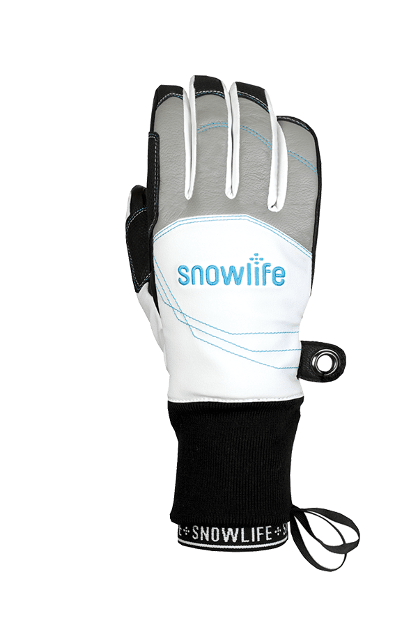 Winter- und Ski-Handschuh mit Dry-Tec Membrane, Glove, weiss, türkis