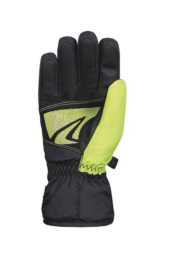 Winter- und Ski-Handschuh mit Dry-Tec, Glove, schwarz, lime