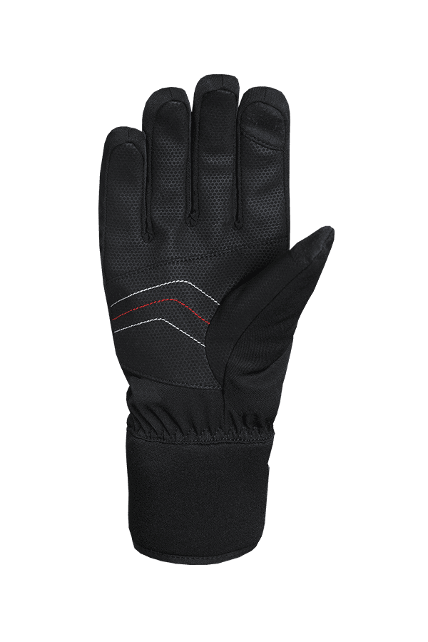 Winter- und Ski-Handschuh mit Dry-Tec Membrane, Glove, schwarz, rot, weiss