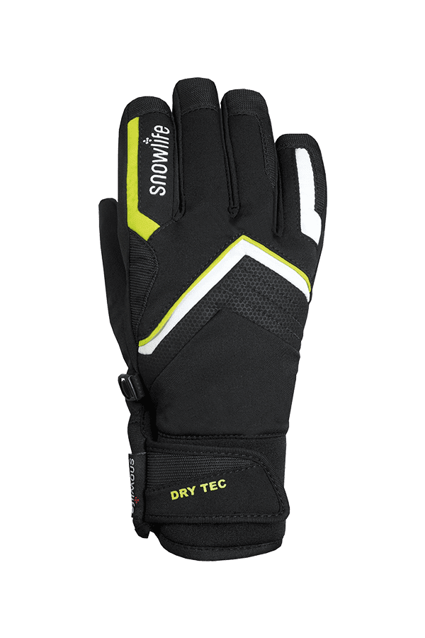 Winter- und Ski-Handschuh mit Dry-Tec Membrane, Glove, schwarz, lime, weiss