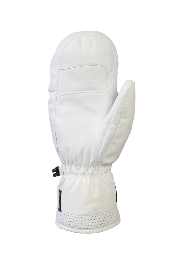 Ovis GTX Mitten, Moufles, gant noble, haute qualité, avec membrane Gore-Tex, blanc