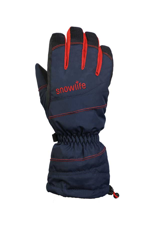 Junior Lucky GTX Glove, gloves for kids, with Gore-Text membrane, warm, breathable, waterproof, blue, orange