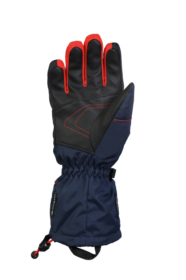 Junior Lucky GTX Glove, gants pour enfants, avec membrane Gore-Text, chaud, respirant, imperméable, bleu, orange