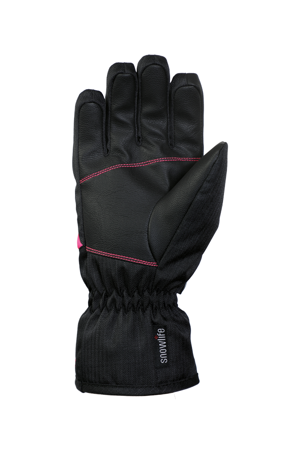 Junior Orion DT Glove, gants pour enfants, chaud, résistant à l'eau, noir, rose