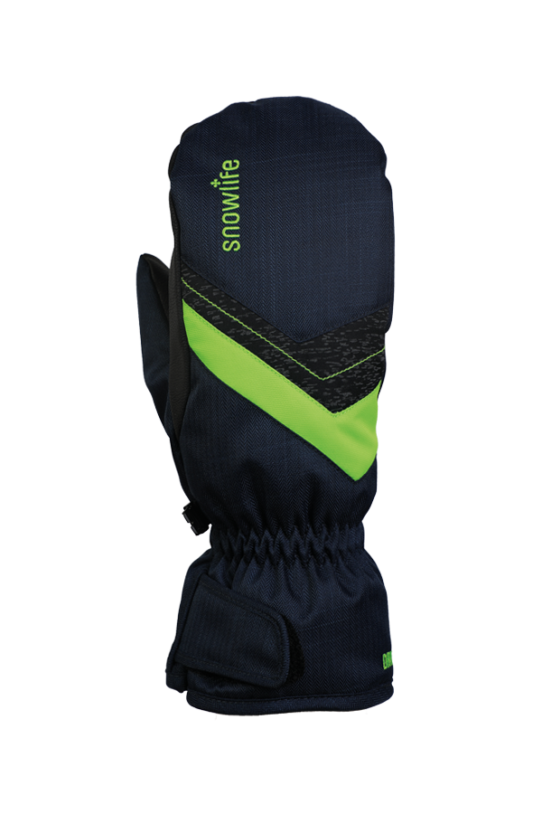 Junior Orion DT Mitten, kid gloves, warm, water resistant, blue, green