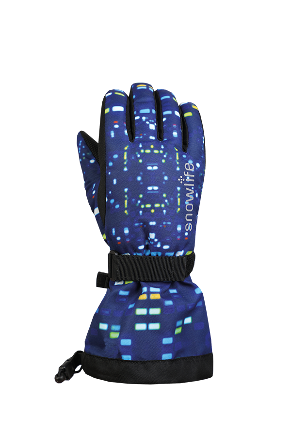 Kids Long Cuff DT Glove, Gants pour enfants avec longue manchette, bleu