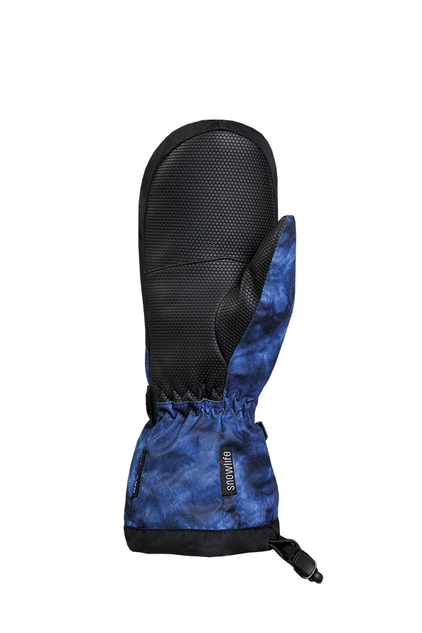 Kinds Long Cuff DT Glove, Mitten, Children, blue, royal blue, water pattern