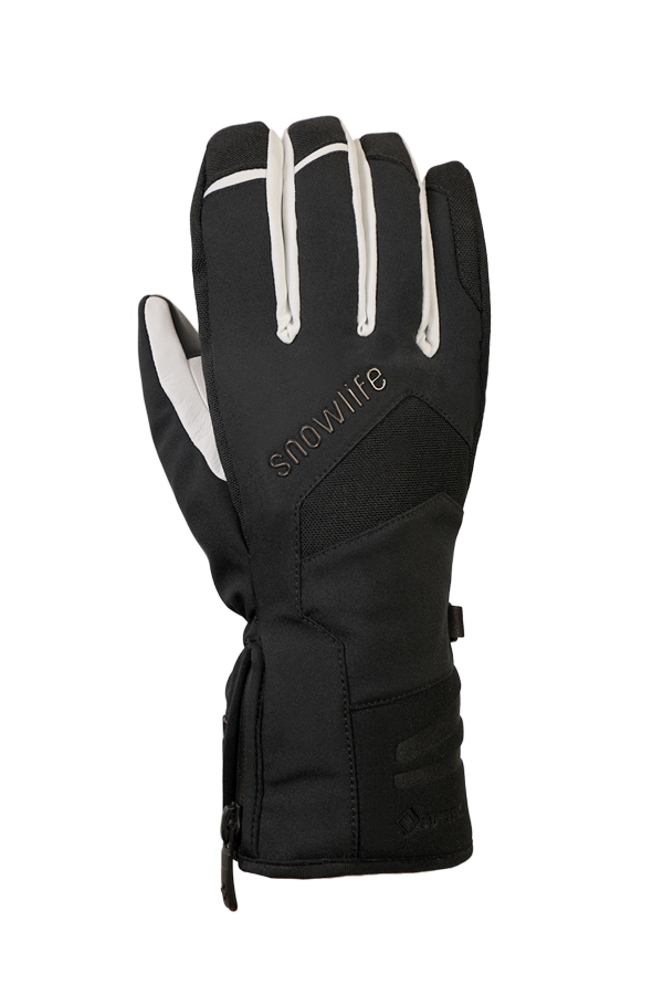 Nevada GTX Glove, the sporty glove with Gore-Tex membrane, very breathable and robust, black and white
