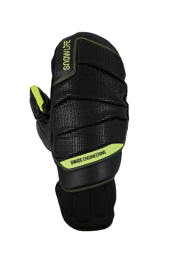 WORLD CUP RACE MITTEN, Knuckle protection, Genuine leather, quick dry, shock absorber, cut resistant ceramic